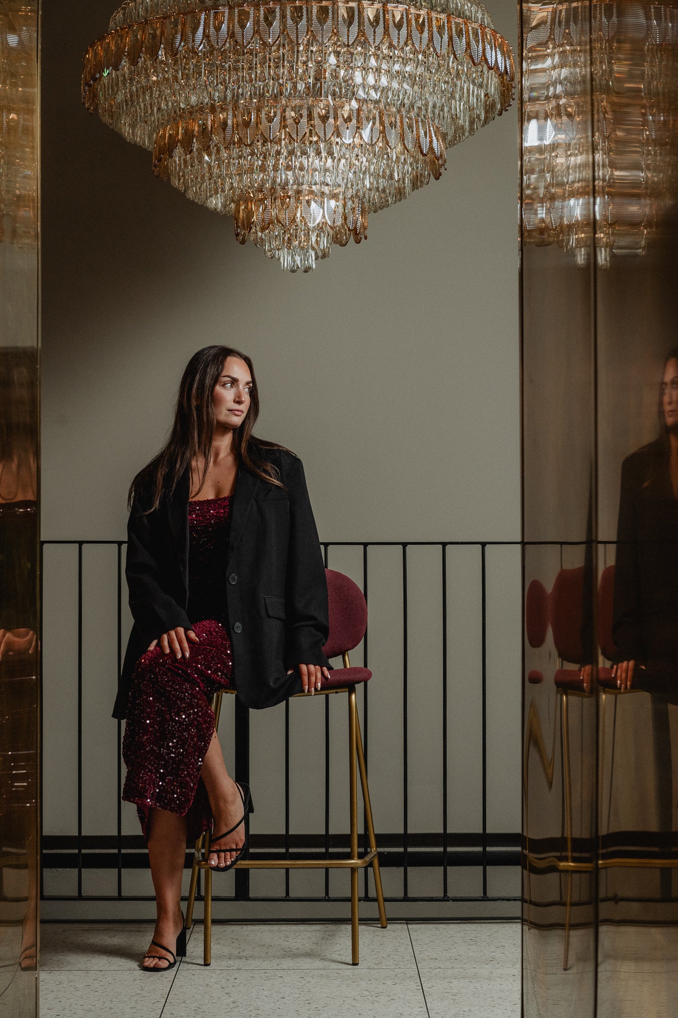 PCKAM Long Dress - Tawny Port